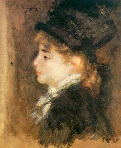 Portrait of a woman, possibly Margot a Pierre-Auguste Renoir