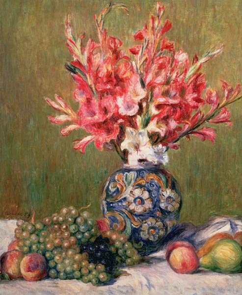 Still life of Fruits and Flowers a Pierre-Auguste Renoir