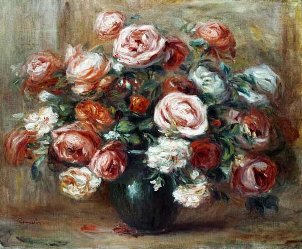 Renoir / Still life with roses a Pierre-Auguste Renoir