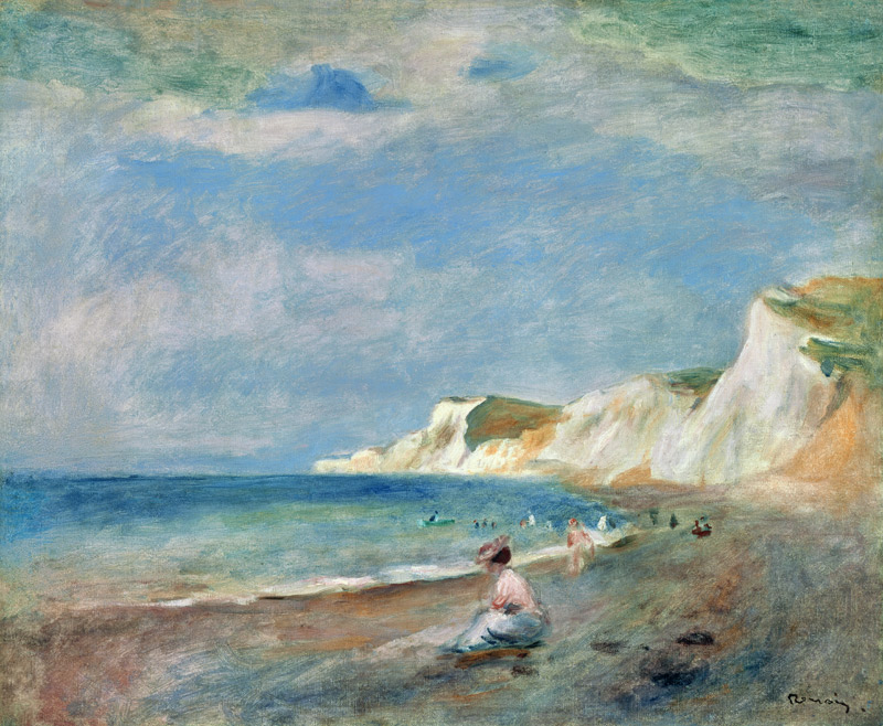 The Beach at Varangeville a Pierre-Auguste Renoir