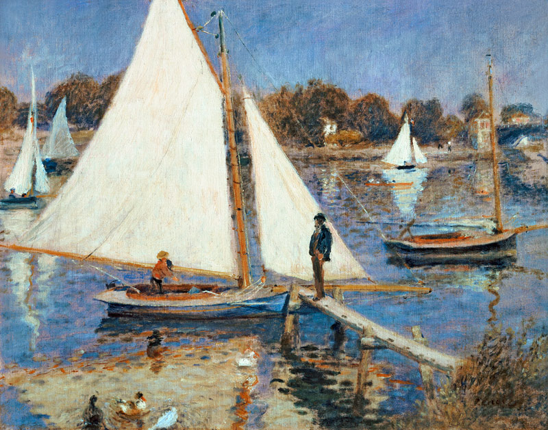 The Seine at Argenteuil a Pierre-Auguste Renoir