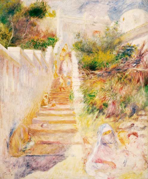 The Steps, Algiers a Pierre-Auguste Renoir