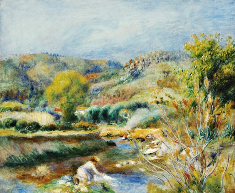 The Washerwoman a Pierre-Auguste Renoir