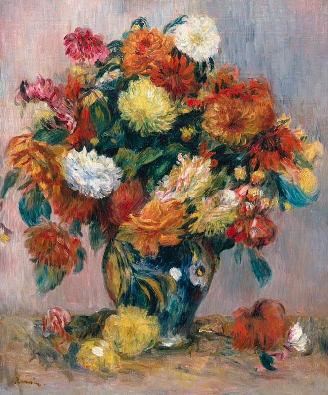 Vaso di fiori  a Pierre-Auguste Renoir