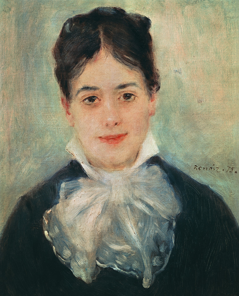 Woman Smiling a Pierre-Auguste Renoir