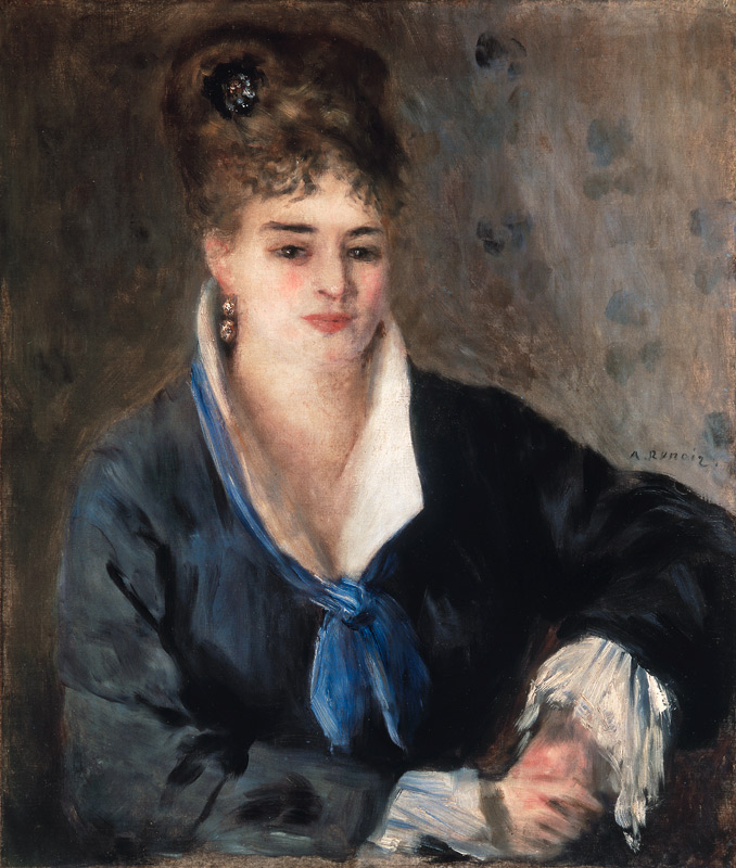 Woman in Black a Pierre-Auguste Renoir