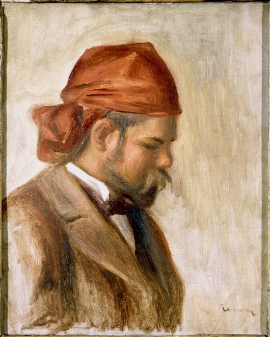 Ambroise Vollard in a Red Bandana a Pierre-Auguste Renoir