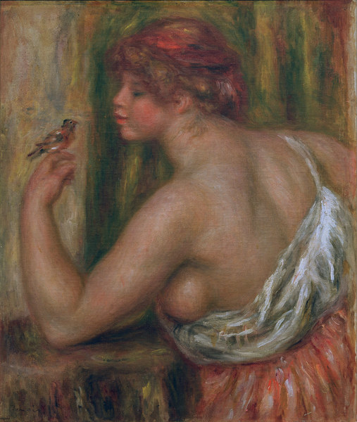 A.Renoir, Frau mit Vögelchen a Pierre-Auguste Renoir