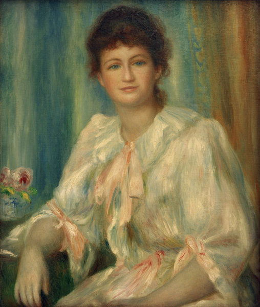 A.Renoir, Porträt einer jungen Frau a Pierre-Auguste Renoir