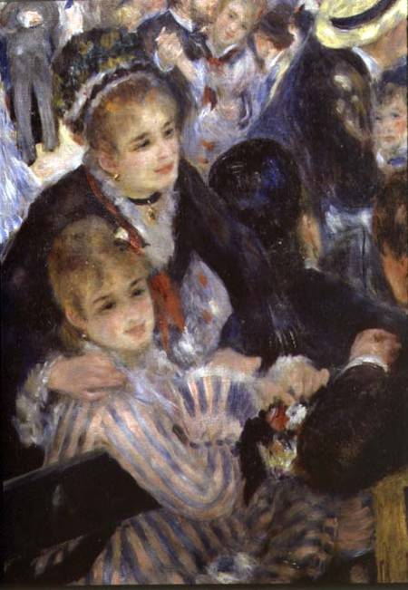 Ball at the Moulin de la Galette, detail of two seated women a Pierre-Auguste Renoir