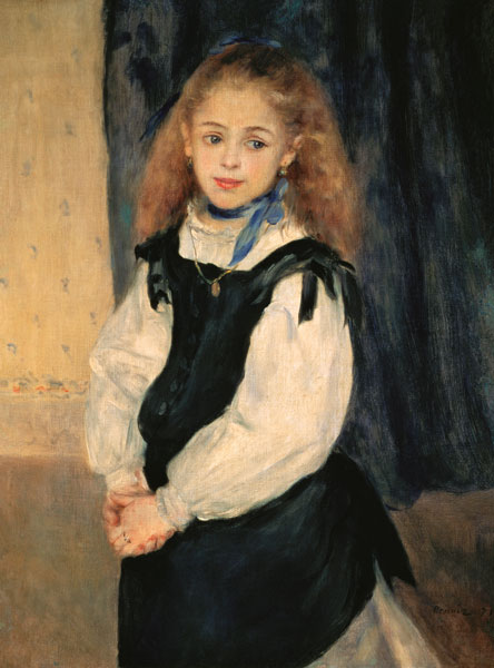 Portrait of the daughter quarrelling edge. a Pierre-Auguste Renoir