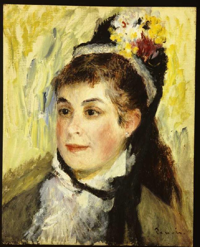 Portrait of the madam Edmond Renoir a Pierre-Auguste Renoir