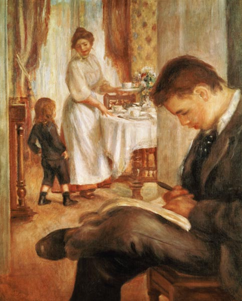 Breakfast at Berneval a Pierre-Auguste Renoir