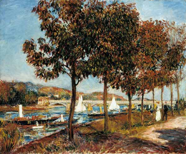 The Bridge At Argenteuil a Pierre-Auguste Renoir