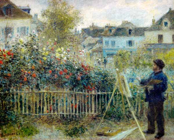 Claude Monet painting / Renoir a Pierre-Auguste Renoir