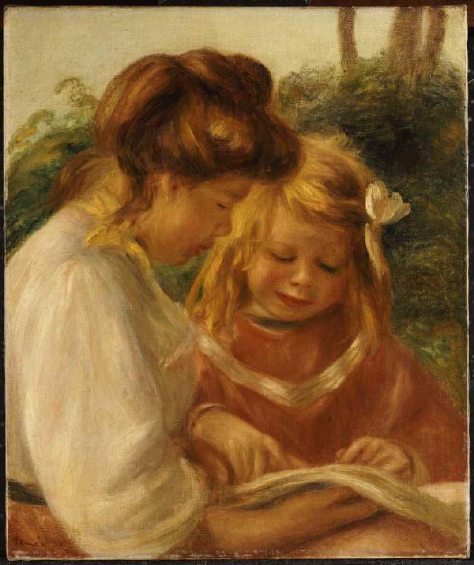 Das Alphabet, Jean und Gabrielle. a Pierre-Auguste Renoir