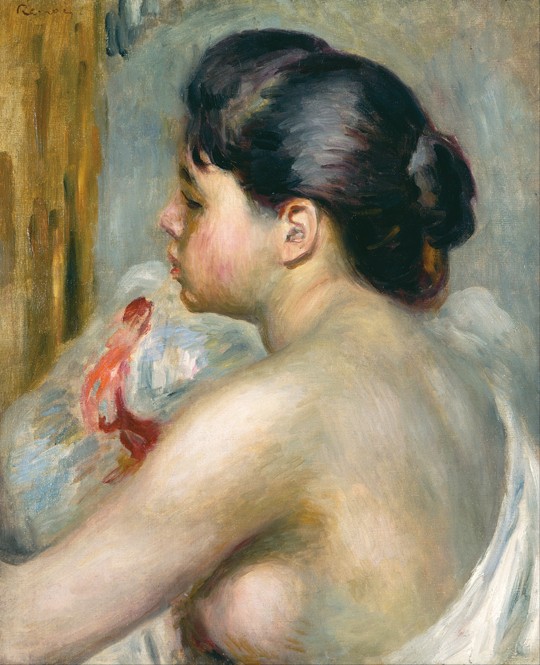Dark-Haired Woman a Pierre-Auguste Renoir