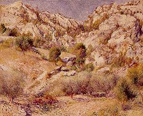 Rock at Estaque a Pierre-Auguste Renoir