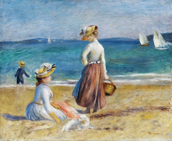 Figure sulla spiaggia a Pierre-Auguste Renoir