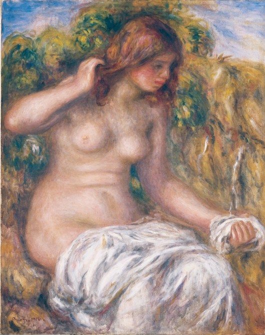 Woman by Spring a Pierre-Auguste Renoir
