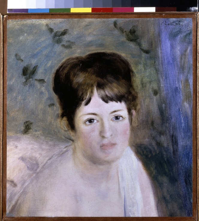 Head of a Woman a Pierre-Auguste Renoir
