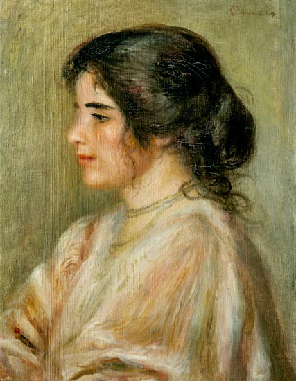 Gabrielle in the profile a Pierre-Auguste Renoir