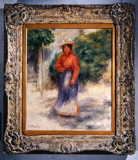 Gabrielle in the garden, c.1905 ? a Pierre-Auguste Renoir