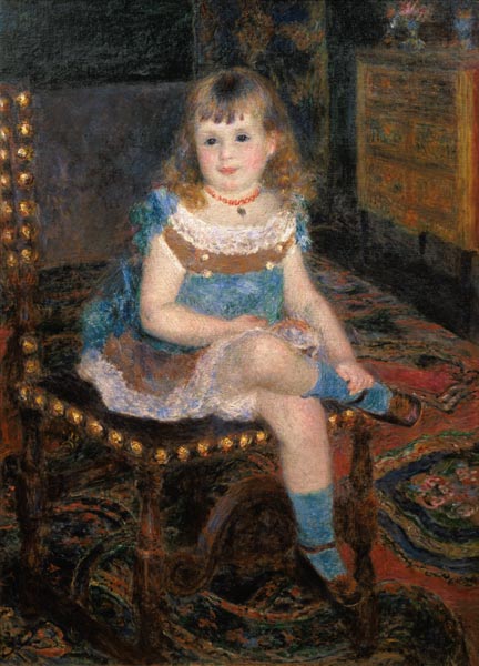 Sitting for Georgette Charpentier. a Pierre-Auguste Renoir