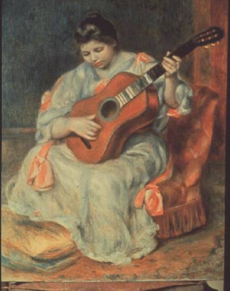 The Guitar Player a Pierre-Auguste Renoir