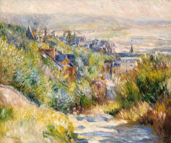 The Heights At Trouville a Pierre-Auguste Renoir