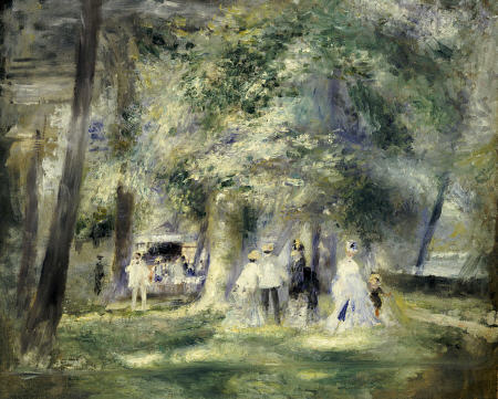 In The Park At Saint-Cloud a Pierre-Auguste Renoir