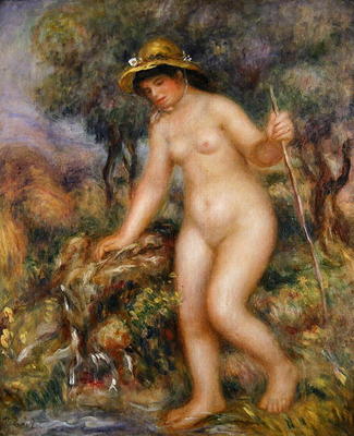 La Source or Gabrielle Nue (oil on canvas) a Pierre-Auguste Renoir