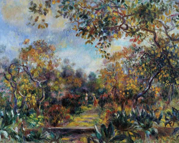 Landscape at Beaulieu a Pierre-Auguste Renoir