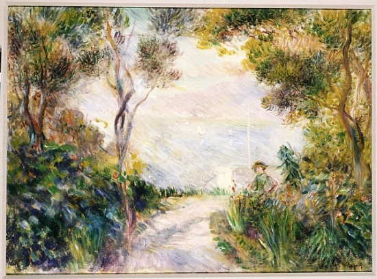 Landscape, End of the Path (View of Naples) a Pierre-Auguste Renoir