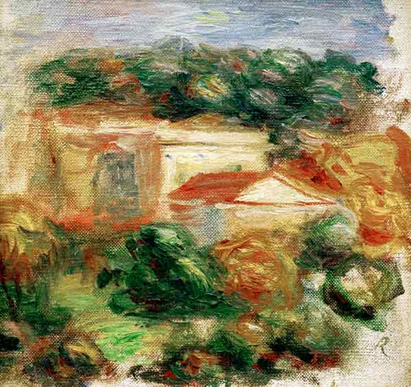 P.-A.Renoir, Landschaft am Mittelmeer a Pierre-Auguste Renoir