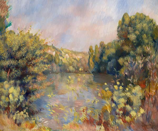 Lakeside Landscape a Pierre-Auguste Renoir