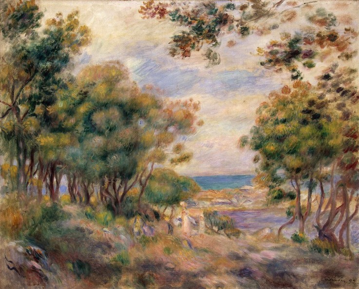 Landscape at Beaulieu a Pierre-Auguste Renoir