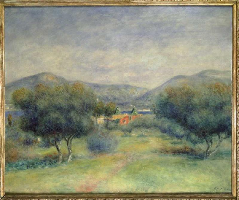 Countryside at Toulons. a Pierre-Auguste Renoir