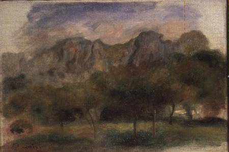 Les Alpilles a Pierre-Auguste Renoir