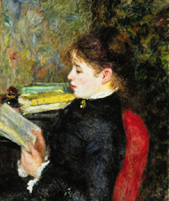 Reading a Pierre-Auguste Renoir