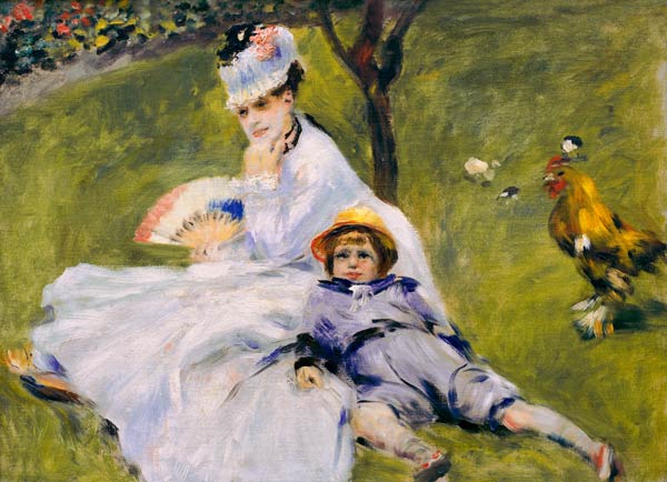 Renoir /Madame Monet with son Jean/ 1874 a Pierre-Auguste Renoir