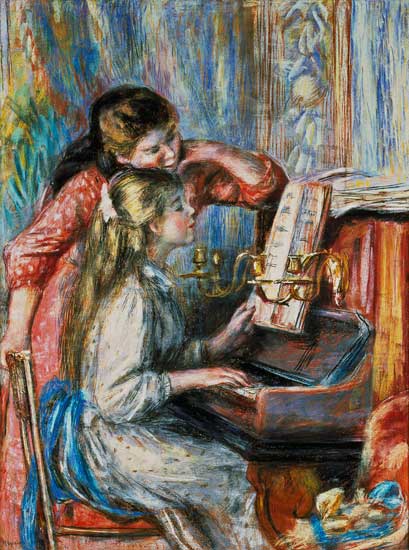 Young Girls at the Piano a Pierre-Auguste Renoir