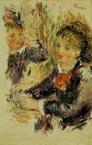 At the milliner a Pierre-Auguste Renoir