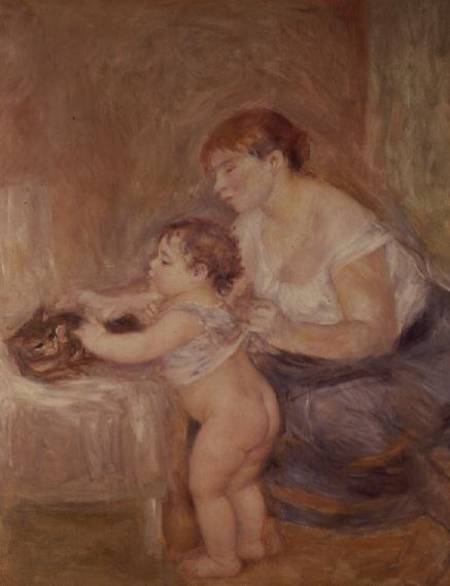 Mother and Child a Pierre-Auguste Renoir