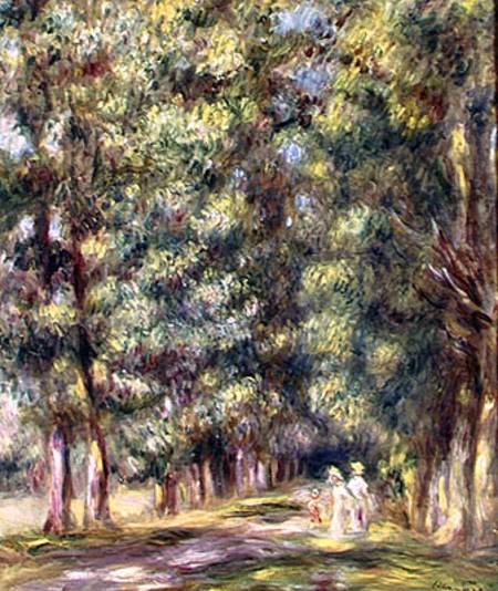 Camino nel bosco a Pierre-Auguste Renoir