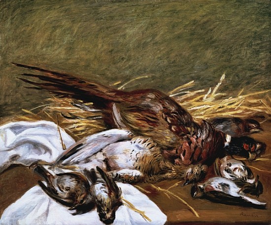 Pheasant, Sparrow and Grouse a Pierre-Auguste Renoir