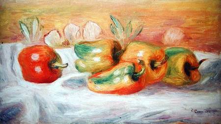 Pimientos a Pierre-Auguste Renoir