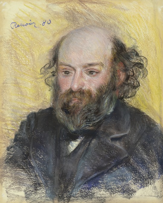 Portrait of Paul Cézanne (1839-1906) a Pierre-Auguste Renoir
