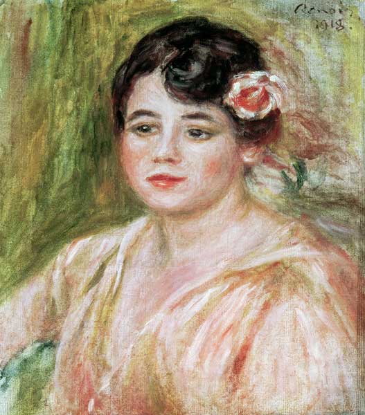 Portrait of Adele Besson a Pierre-Auguste Renoir