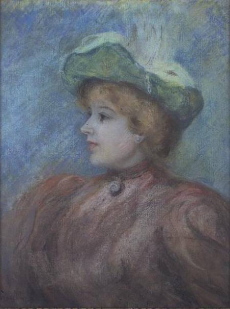 Portrait of Mademoiselle Dieterle a Pierre-Auguste Renoir